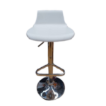 Banco beth Bajo de metal en tono plateado