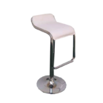 Banco cromado sin respaldo