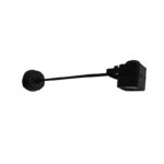 Lámpara de brazo negra, ya incluye instalación y material.